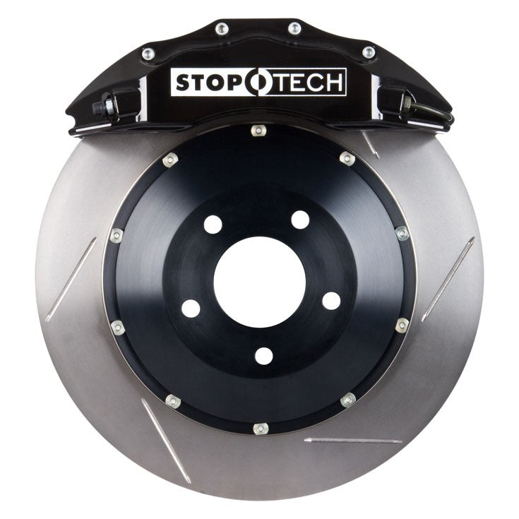 STOPTECH 83.114.6800.51 BBK 2PC ROTOR, FRONT SLOTTED 380X32/ST60 BLACK AUDI S5 '08+FR Photo-0