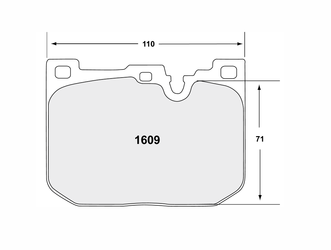 PFC 1609.08.17.44 Front Brake Pads RACE 08 CMPD 17mm for BMW M2 (F87) / M3 (F80) / M4 (F82 / F83) Photo-0