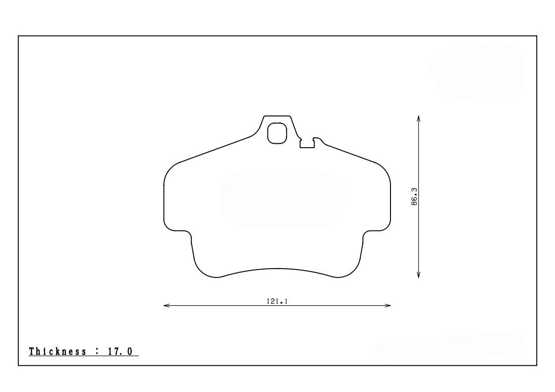 ENDLESS EIP072MA45B Rear brake pads PORSCHE 996 GT3, Turbo/Boxster 986 Photo-0