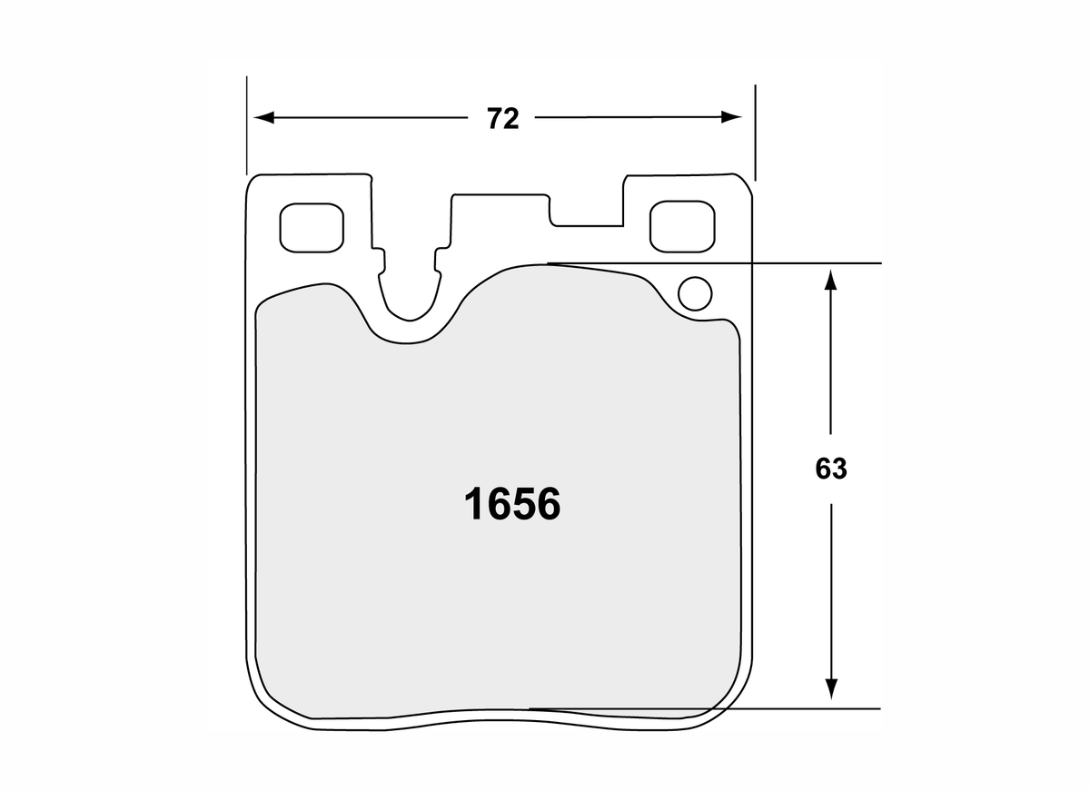 PFC 1656.08.16.44 Rear Brake Pads for BMW M2 (F87) / M3 (F80) / M4 (F82 / F83) (08 Compound, 16 mm) Photo-0