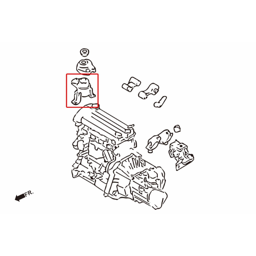 HARDRACE 6784 HARDEN RIGHT SIDE ENGINE MOUNT MAZDA6 Photo-1