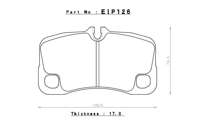 ENDLESS EIP126MA45B Brake pads PORSCHE 911(997) 3.6 CARRERA/3.6 TURBO/3.6 GT3/3.6 GT3 RS Photo-0