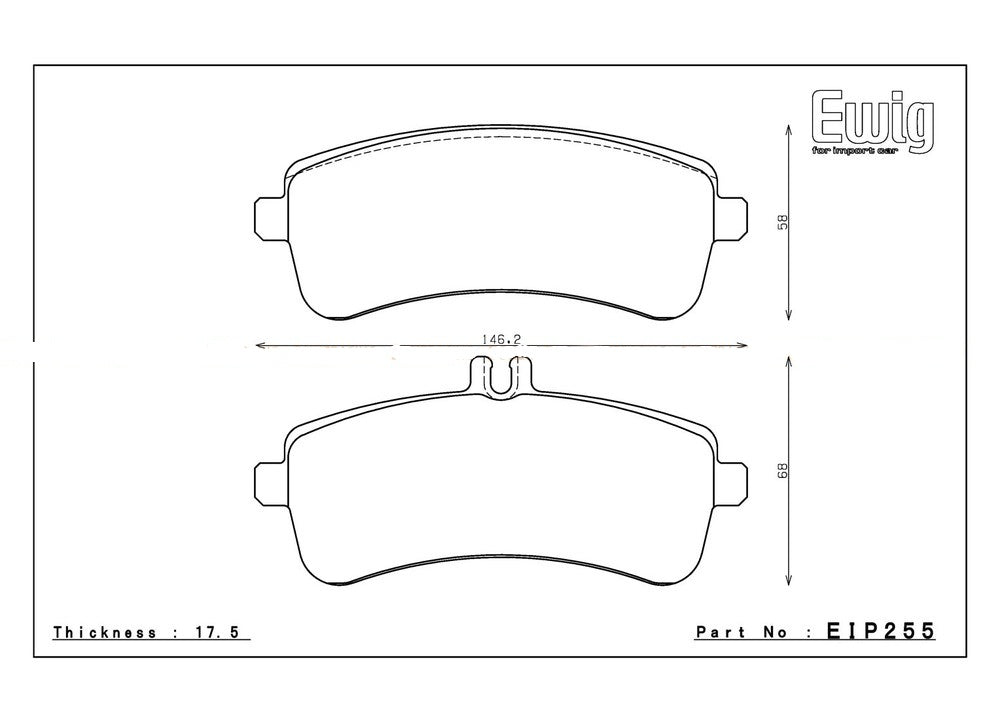 ENDLESS EIP255ME20 Rear brake pads MERCEDES-Benz W222 S63/AMG GT-S/C63 Photo-0