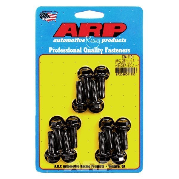 ARP 134-1101 Header Bolt & Stud Kit for CHEVROLET LS Gen III/IV. 1/4? wide flange. 0.984? UHL. 8740. hex Photo-0