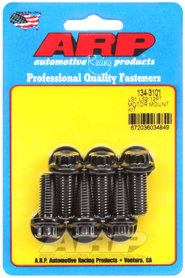 ARP 134-3101 Motor Mount Bolt Kit for Chevrolet LS. mount bracket to block. 6 pc.. 8740. 12pt Photo-0