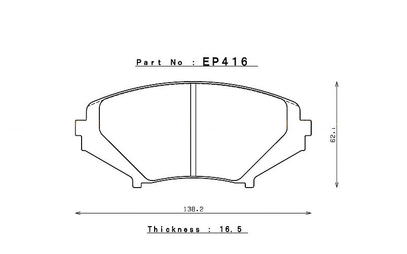 ENDLESS EP416N100SP Front brake pads MAZDA RX-8 (04-11) Photo-0