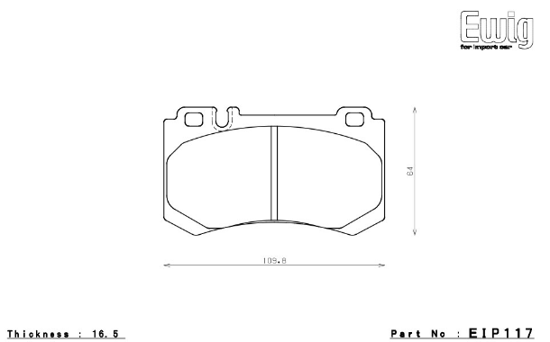 ENDLESS EIP117N100SP Brake pads MERCEDES-Benz AMG W211 E55/W220 S63L/W215 CL55,CL65/W219 CLS55 Photo-0