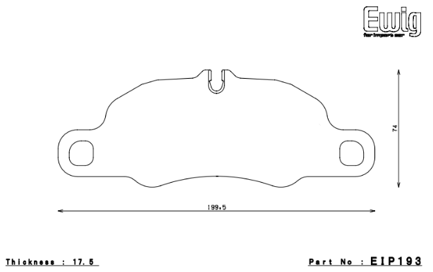 ENDLESS EIP193N35S Front brake pads PORSCHE 3.6 CARRERA/911(991) 3.4 CARRERA/4 Photo-0
