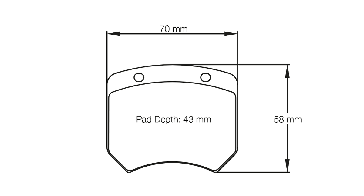 PAGID 1363-RSH42 Rear Brake Pads for AUDI RS3 LMS TCR (race car) / AP Racing CP 2561-3 S4 / CP2399 D43 LD20 Photo-0
