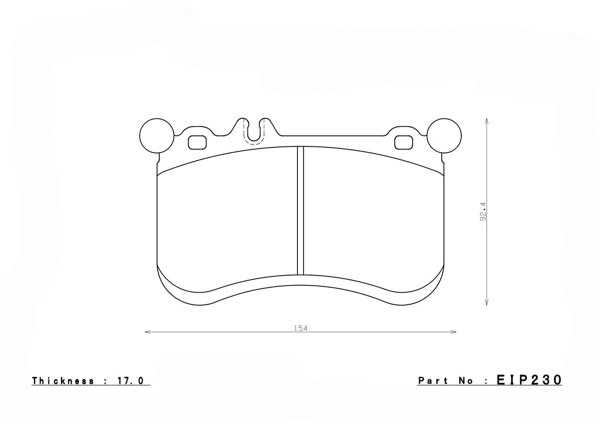 ENDLESS EIP230MA45B Front brake pads MERCEDES-Benz A45 AMG (W176) Photo-0