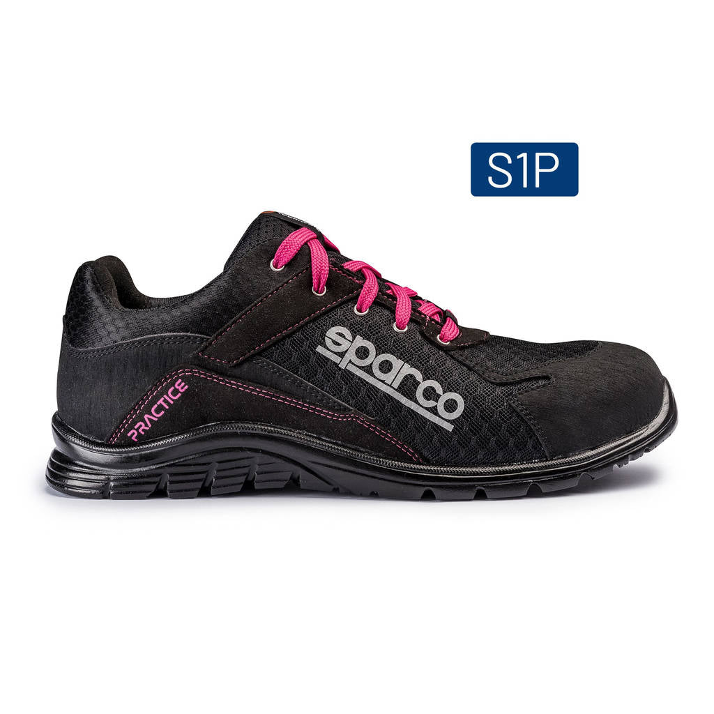 SPARCO 0751738NRFU SHOES PRACTICE BLACK/PINK SZ 3 Photo-1
