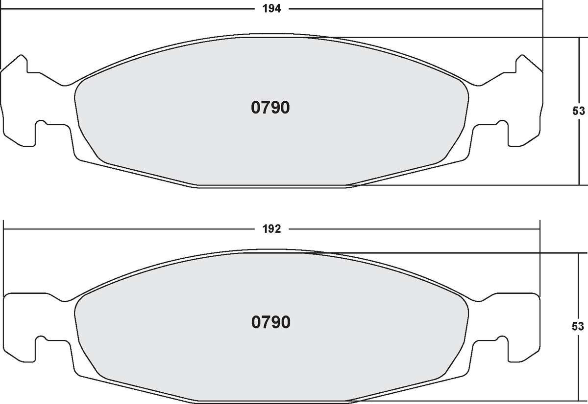 PFC 0790.22 Front Brake Pads for JEEP Grand Cherokee 1999-2002 w/ATE Caliper (Z-Rated Compound) Photo-0