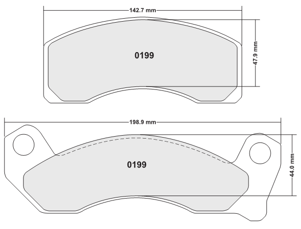 PFC 0199.22 Brake pads Z-RATED CARBON METALLIC front D Crown Vic 87-89 Photo-0