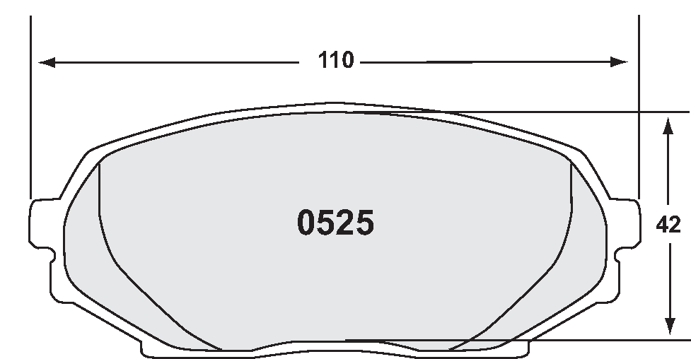 PFC 0525.08.14.44 Brake pads RACE 08 CMPD 14MM Photo-0