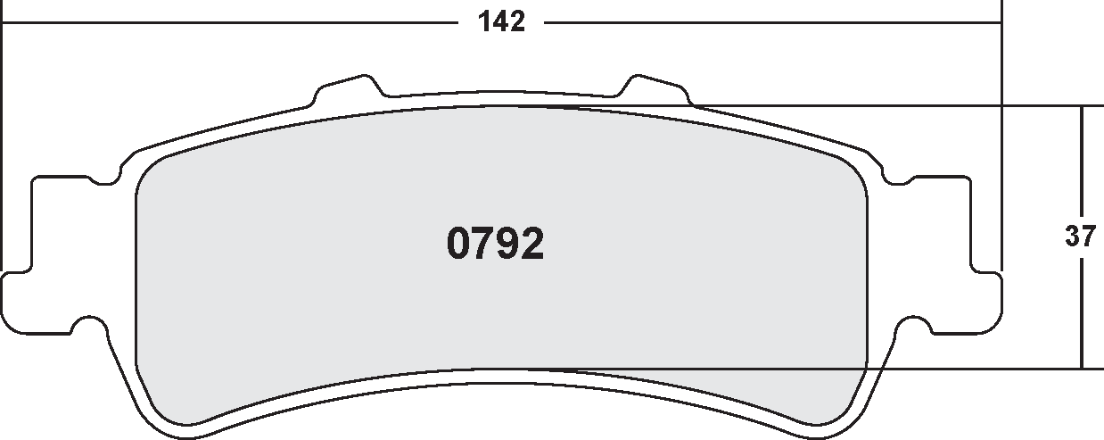 PFC 0792.22 Front Brake Pads for CHEVROLET Silverado 1500 1999-2000 Photo-0