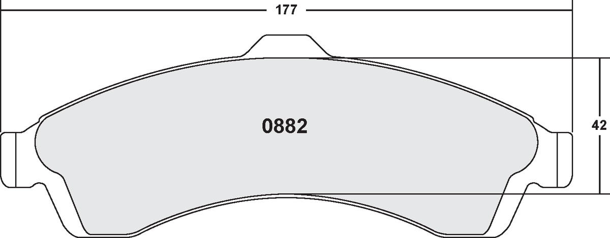 PFC 0882.22 Front Brake Pads for CHEVROLET SSR 2003-2005 Photo-0