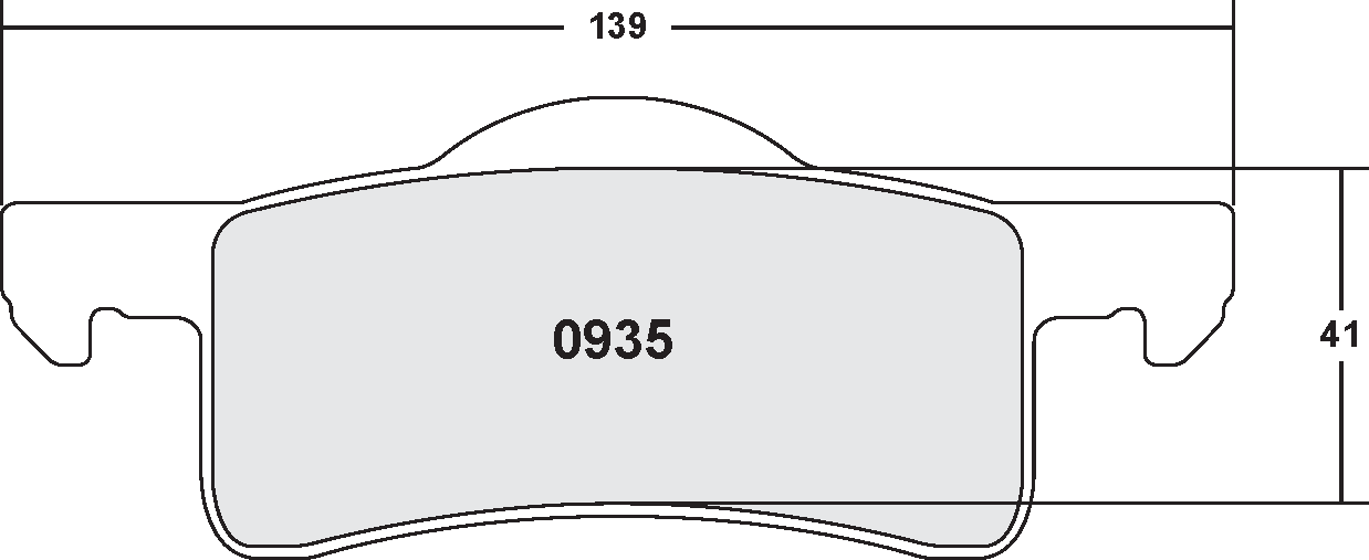 PFC 0935.10 Rear Brake Pads for FORD EXPEDITION 2003-2005 Photo-0