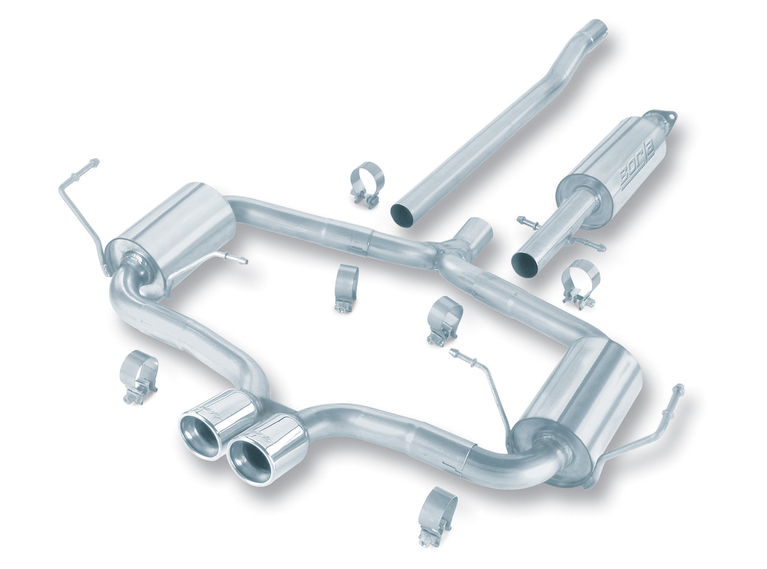 BORLA 140119 Cat Back Exhaust System MINI Cooper S 2004-2006 S-Type Photo-0