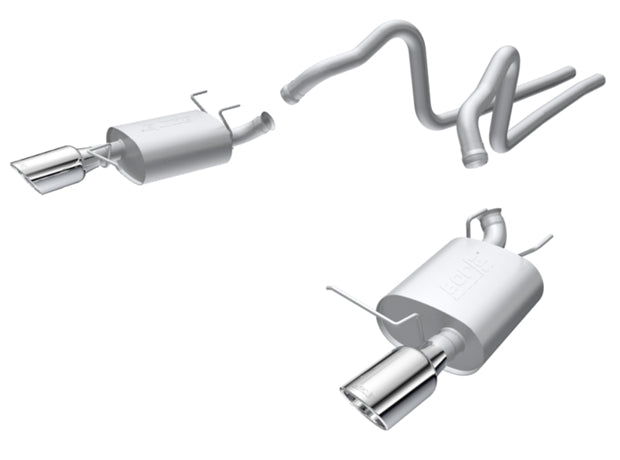 BORLA 140375 Cat Back Exhaust System Mustang v6 2011-2013 S-Type Photo-0