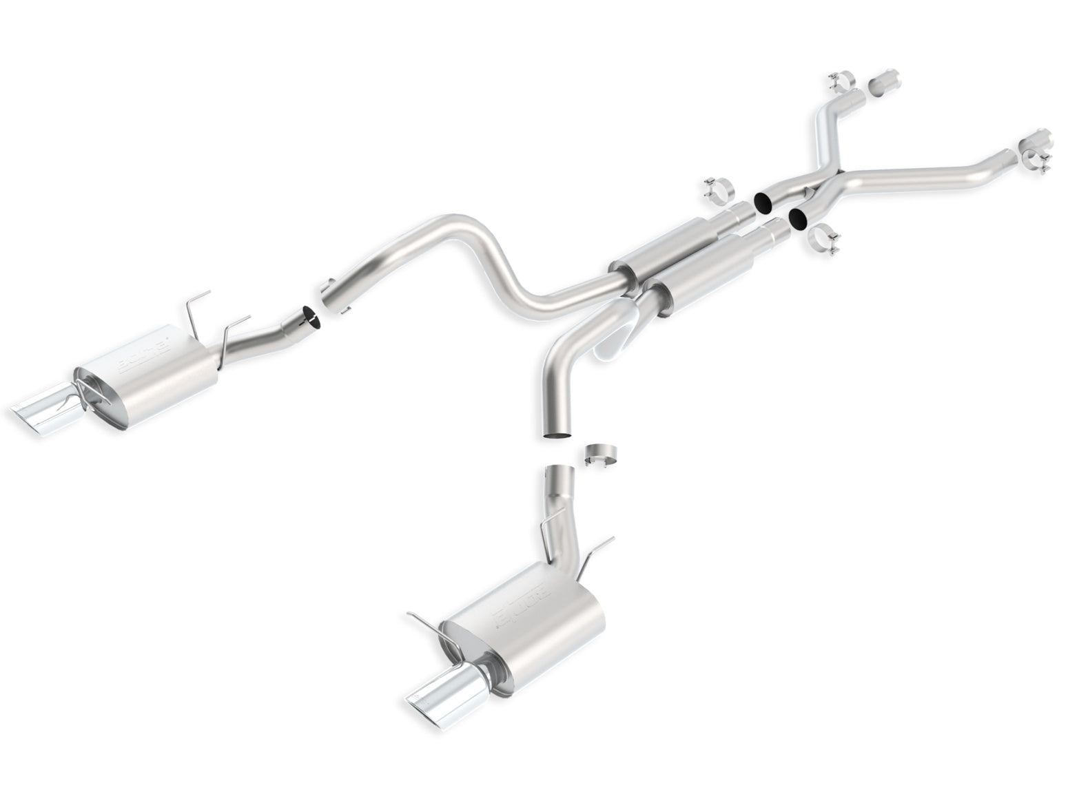 BORLA 140389 Cat Back Exhaust System MUST GT / SHELBY MUST GT500 Photo-0