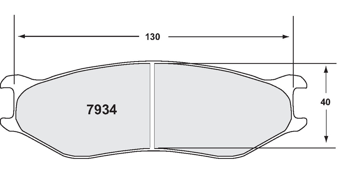 PFC 7934.13.19.44 Brake pads RACE 13 CMPD 19mm ZR34, ZR41 & ZR94 s (40mm radial depth) Photo-0