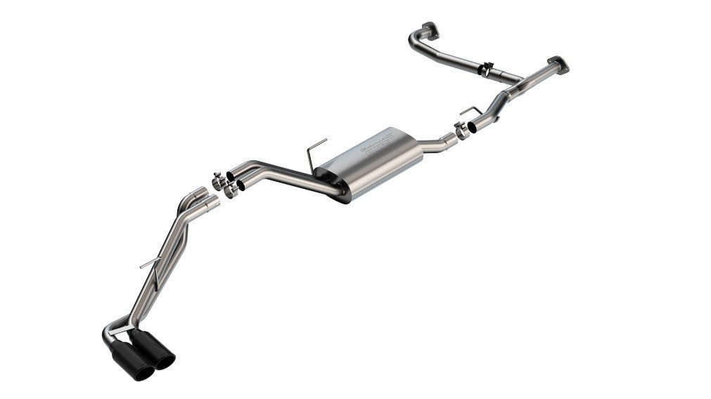 BORLA 140919BC Cat-Back Exhaust System S-Type Black Chrome for Nissan Frontier 2022 Photo-0