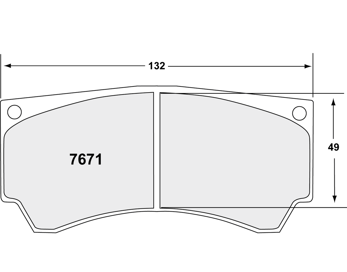 PFC 7671.11.15.44 Rear Brake Pads for MITSUBISHI EVO 5-9 Alcon (11 Compound, 15 mm) Photo-0
