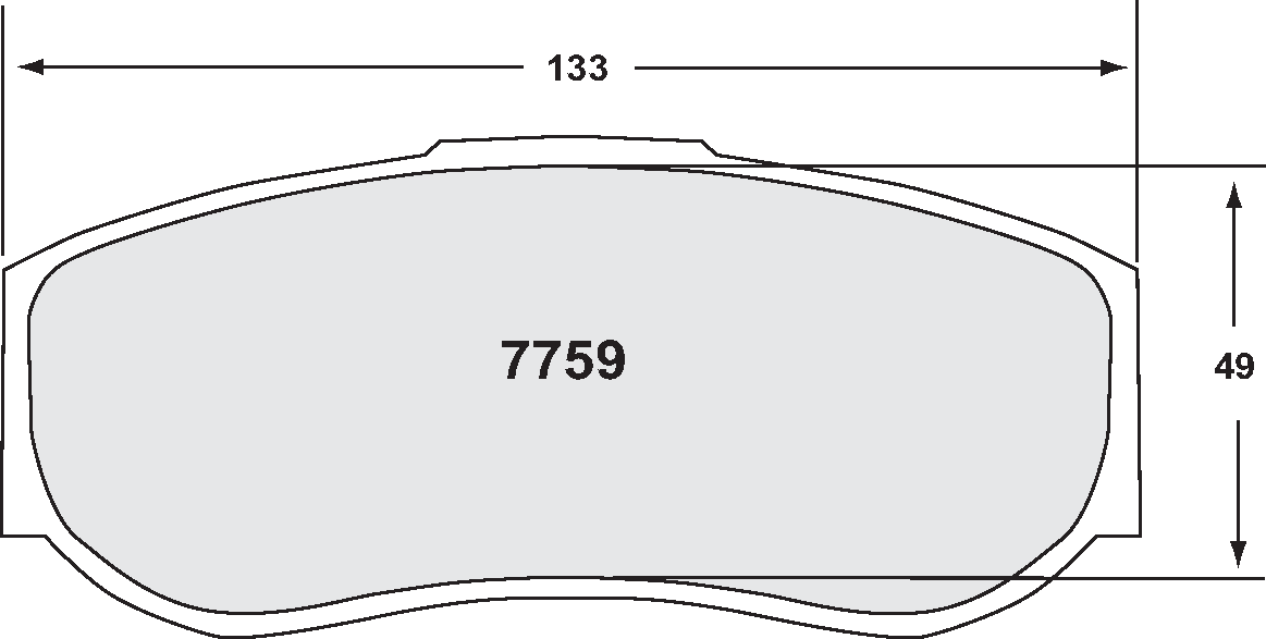 PFC 7759.97.25.34 Brake Pads (97 Compound, 25 mm) Photo-0