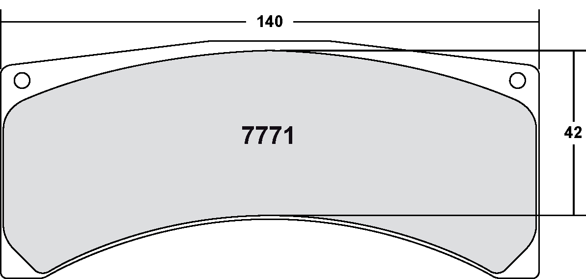 PFC 7771.01.20.34 Brake pads RACE 01 CMPD 20MM rear PEUGEOT 207 S2000 (Tarmac Photo-0