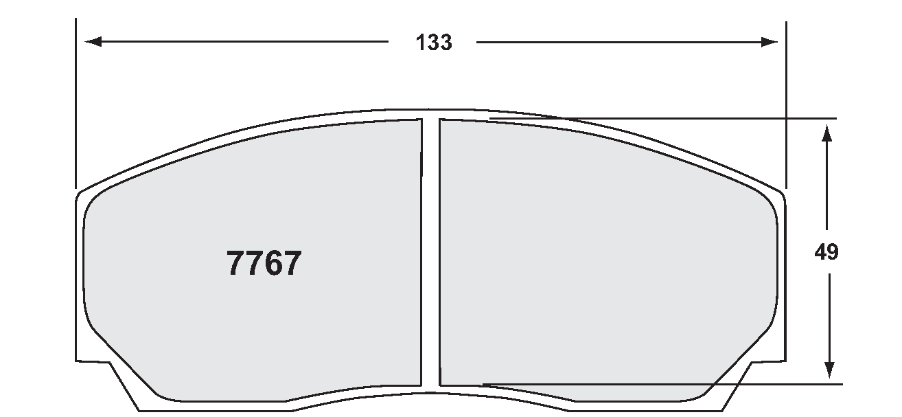 PFC 7767.08.23.44 *NLA* Front brake pads 08 CMPD 23mm for D2 / K-sport 6-piston Photo-0