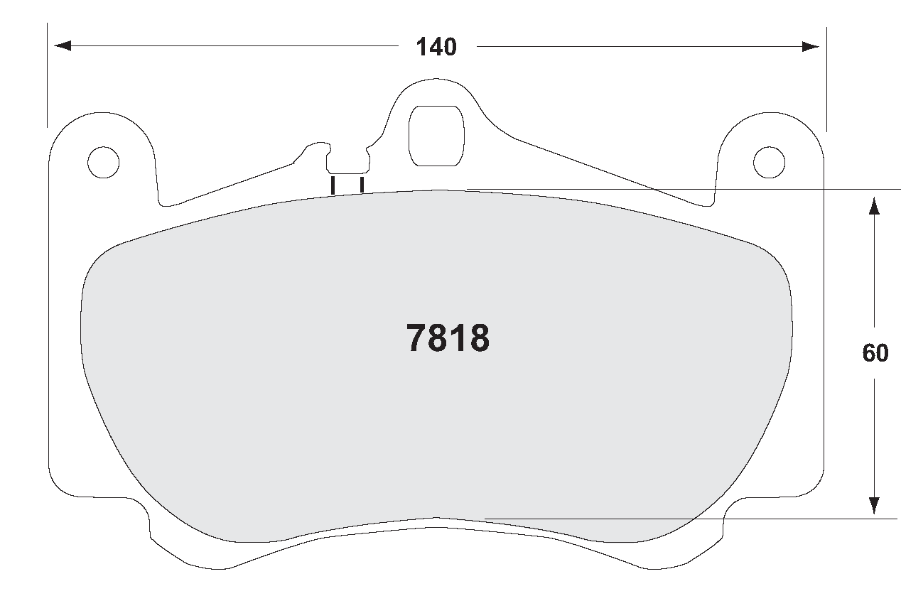 PFC 7818.08.17.44 Brake pads RACE 08 CMPD 17MM front PORSCHE 996 C4S/Turbo/GT3 Mk1 Photo-0