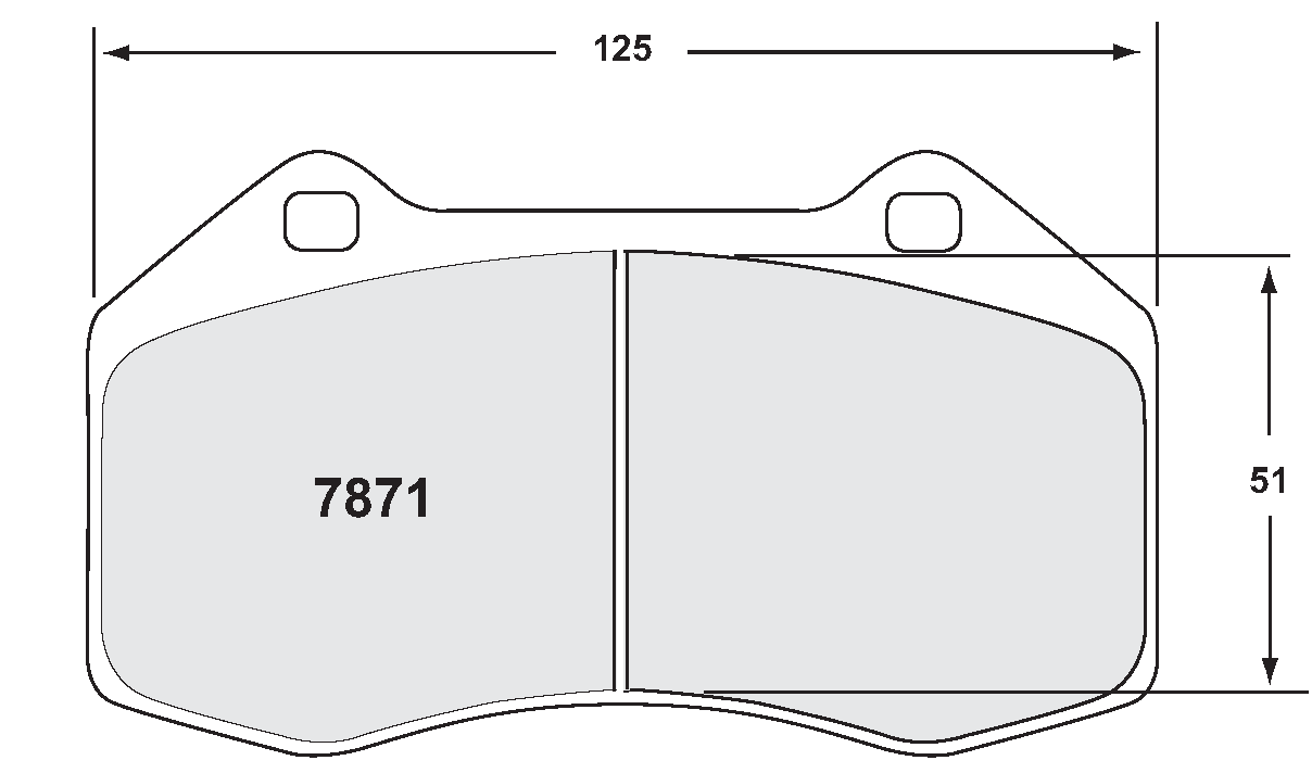 PFC 7871.11.16.44 Front brake pads RACE 11 CMPD 16mm ABARTH 695 1.4 Turbo 2009- Photo-0