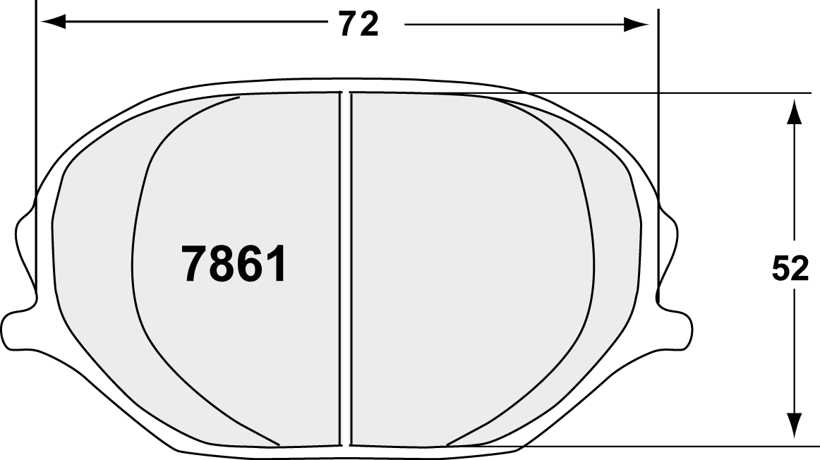 PFC 7861.10 Brake Pads for Caliper PFC ZR31 (Z-Rated Compound) Photo-0