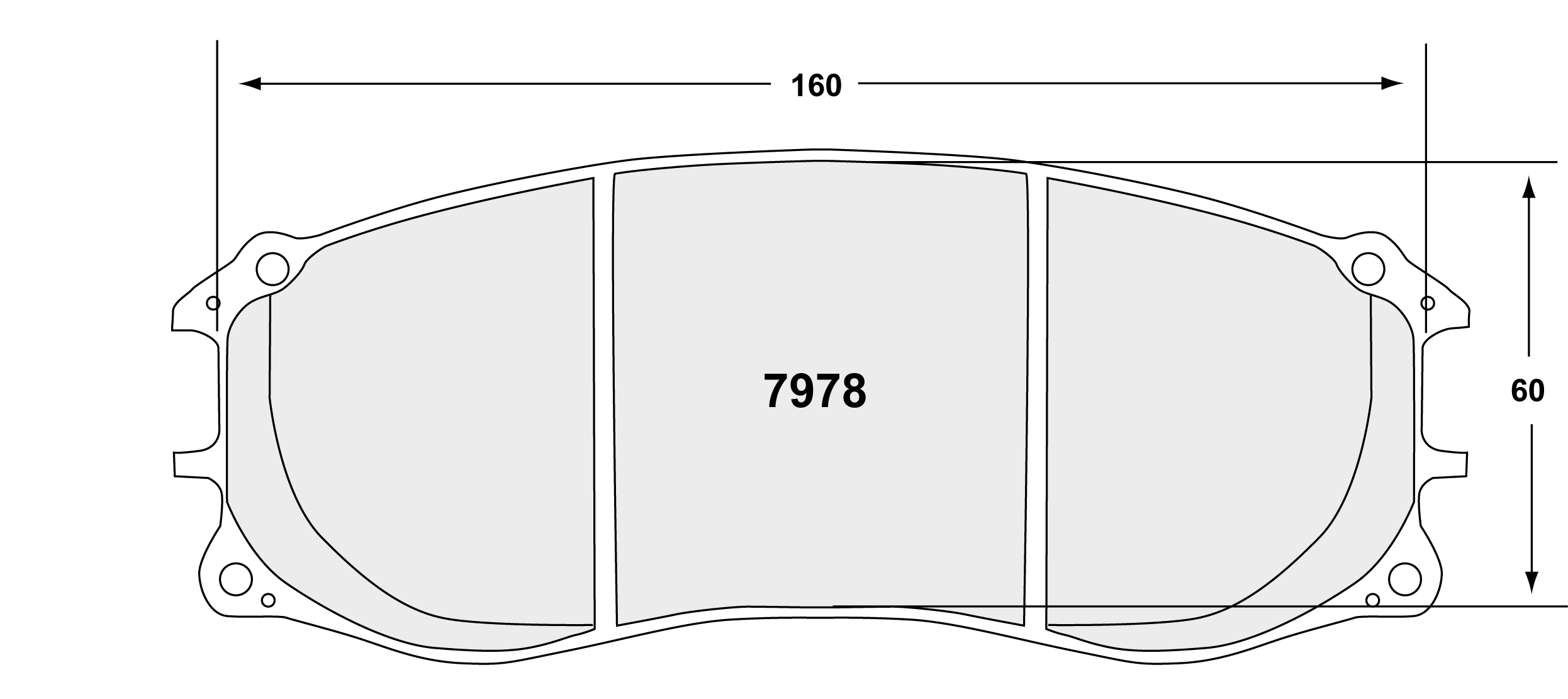 PFC 7978.08.30.44 Brake pads RACE 08 CMPD 30MM front PORCHE 991 GT3R ZR78 PFC Photo-0