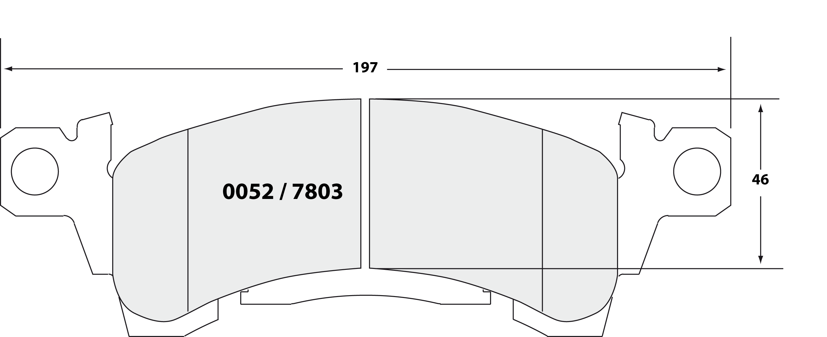 PFC 0052.01.14.44 Brake Pads for GM Safari Van 91-00 / Camaro 1969 - 1981 pads (01 Compound, 14mm) Photo-0