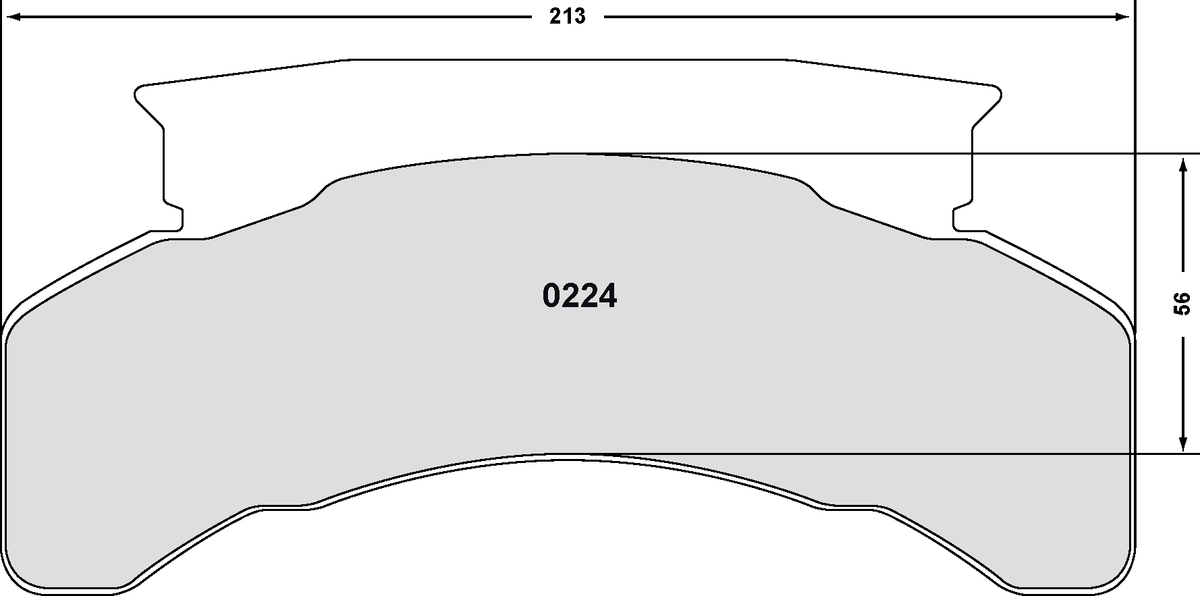 PFC 0224.22 Brake Pads for FORD F600 1984-1989 (Z-Rated Compound) Photo-0