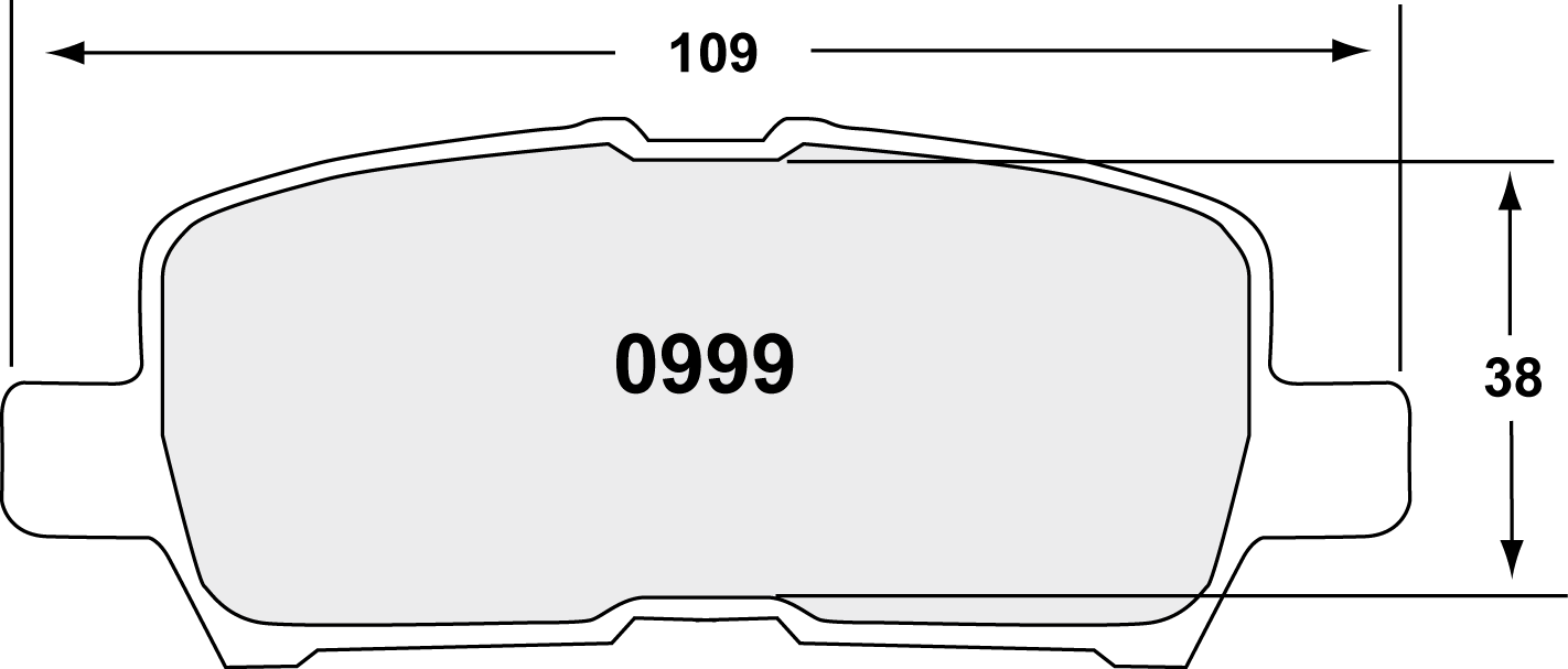 PFC 0999.22 Brake pads Z-RATED CARBON METALLIC rear CHEVROLET Impala 2011 Photo-0
