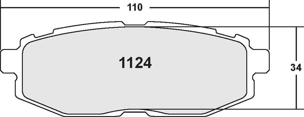 PFC 1124.13.16.44 Rear Brake Pads for SUBARU BRZ / TOYOTA GT86 / GR86 (13 Compound, 16 mm) Photo-0