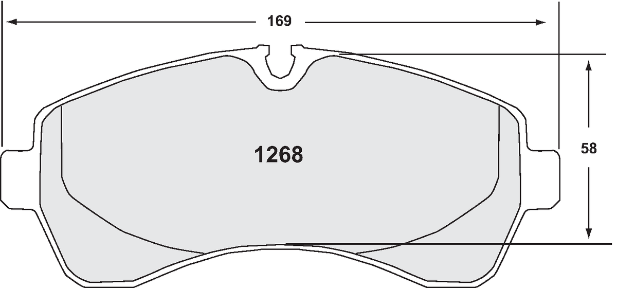 PFC 1268.10 Brake Pads for VW Crafter 06 (Z-Rated Compound) Photo-0