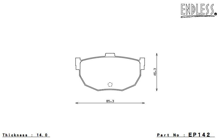 ENDLESS EP142MA45B Rear brake pads NISSAN Primera Photo-0
