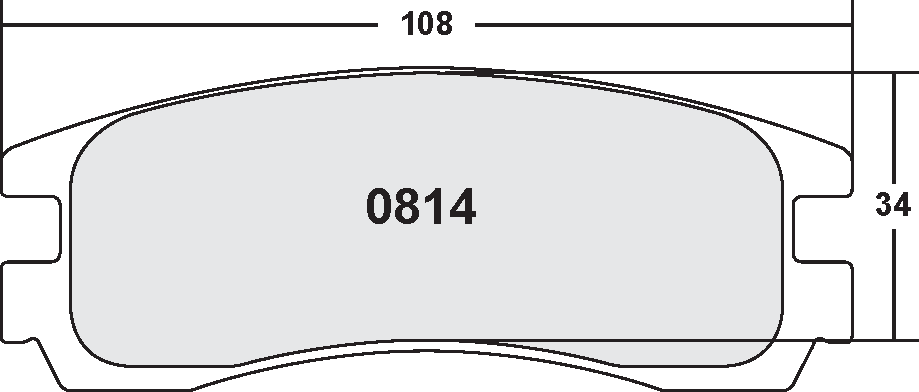 PFC 0814.22 Rear Brake Pads Z-RATED for CHEVROLET Impala 2000 - 2010 Photo-0