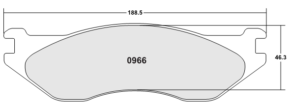 PFC 0966.22 Foront Brake Pads Z-RATED for DODGE Durango 2003-2006 / DODGE RAM 1500 2003-2005 Photo-0
