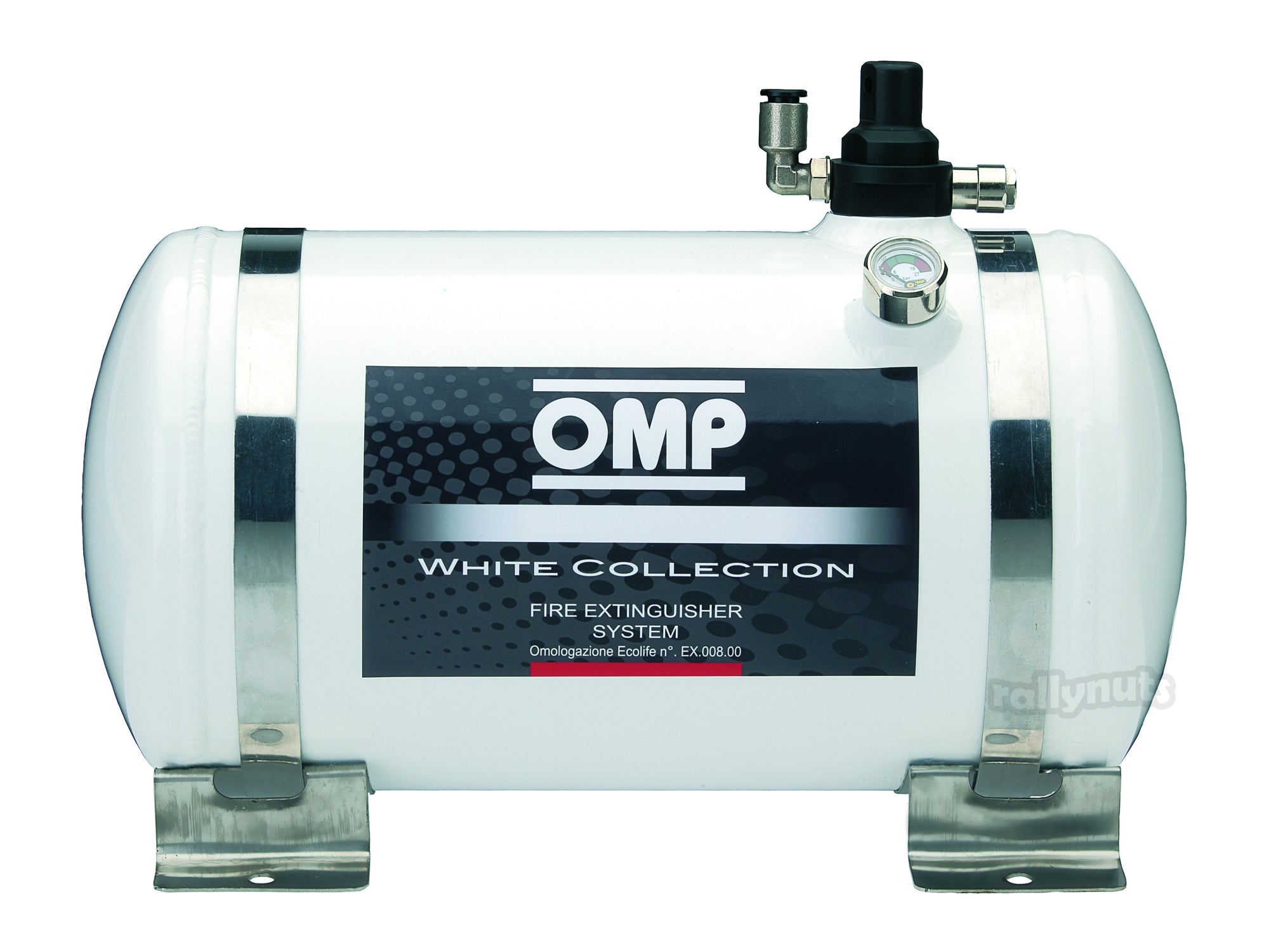 OMP CE0-SAL2-A02 (CESAL2/SP) Extinguisher system (FIA) CESAL2, electric, aluminium, 4,25L, diam.160mm, AFFF (no pressure) Photo-0