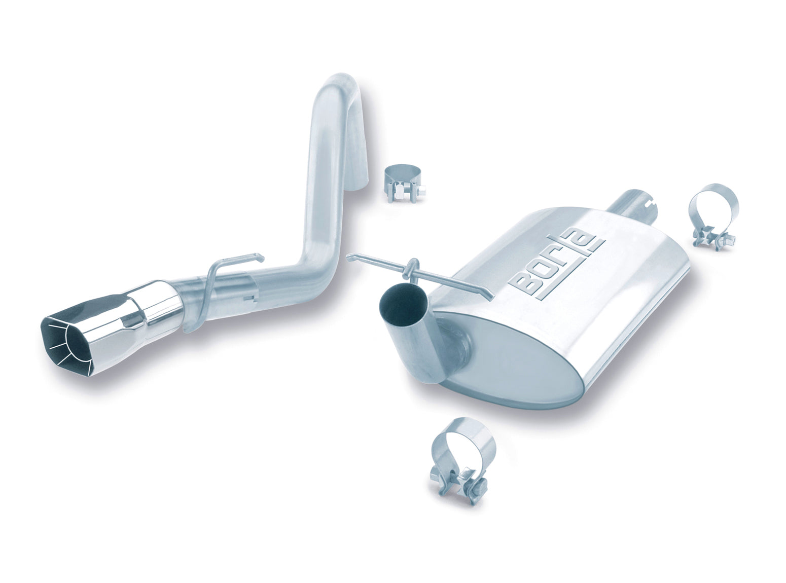 BORLA 14364 Cat Back Exhaust System WRANGLER 91-95 4.0L 6CYL AT / MT 4WD Photo-0