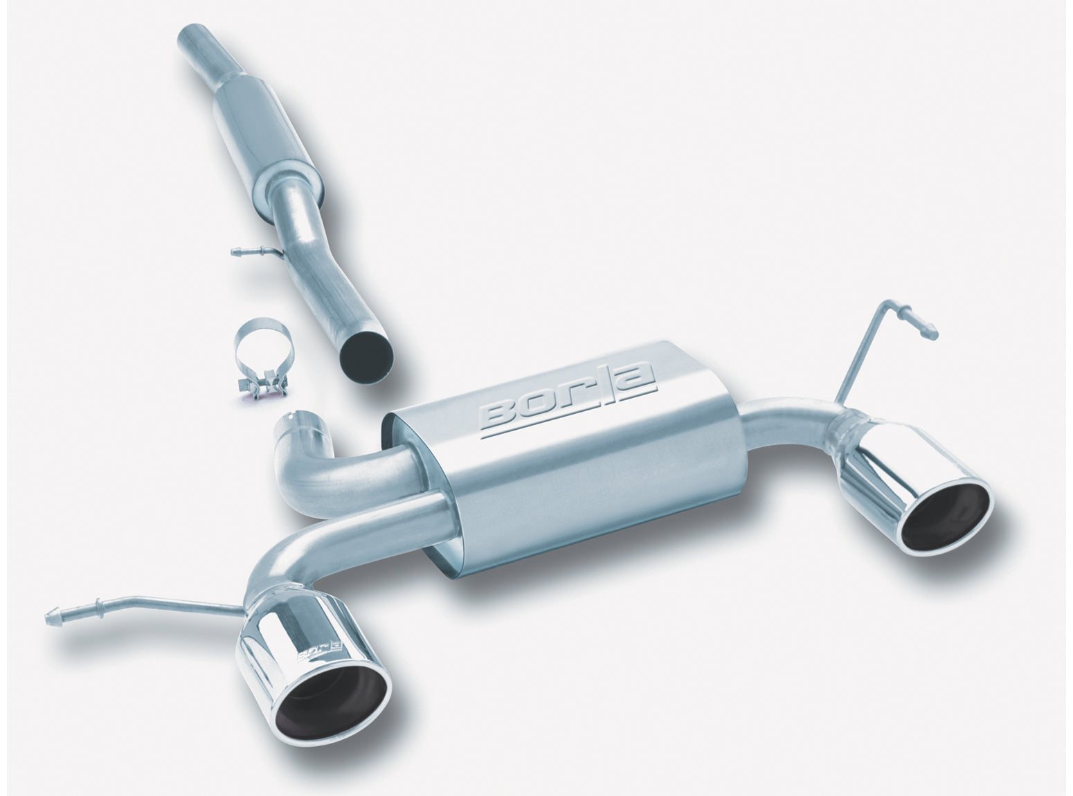 BORLA 14957 Cat Back Exhaust System TT QTRO 01-04 1.8T 225HP 4CYL Photo-0