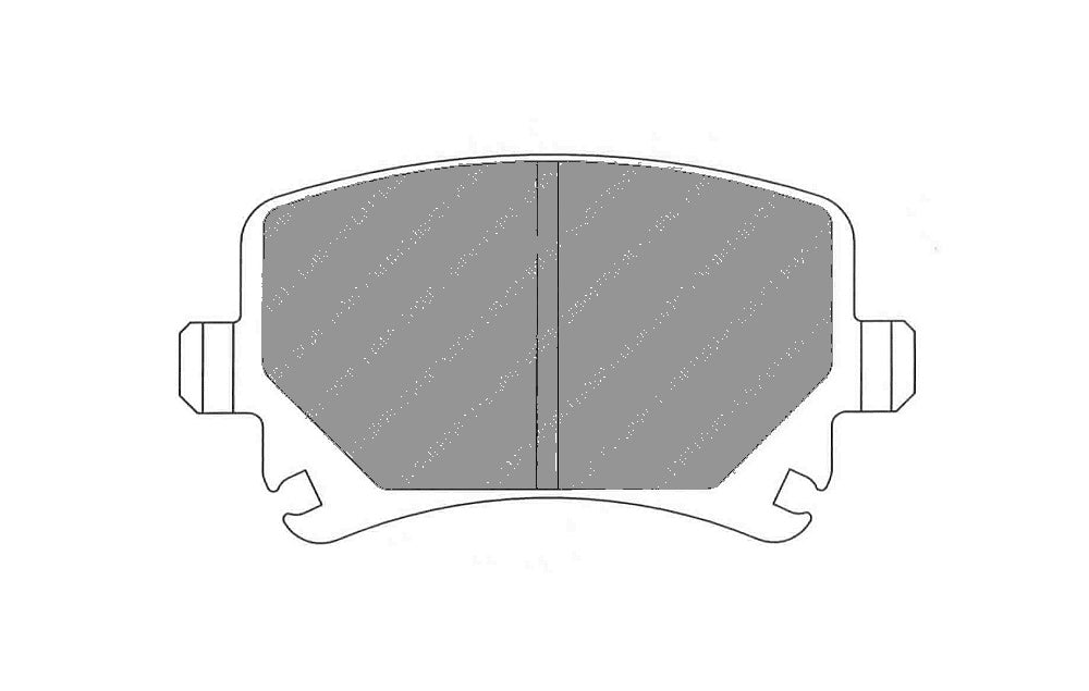 FERODO FCP1636H DS2500 Rear brake pads for VW Golf R32, Golf 5 GTI, Golf 6 GTI Photo-0