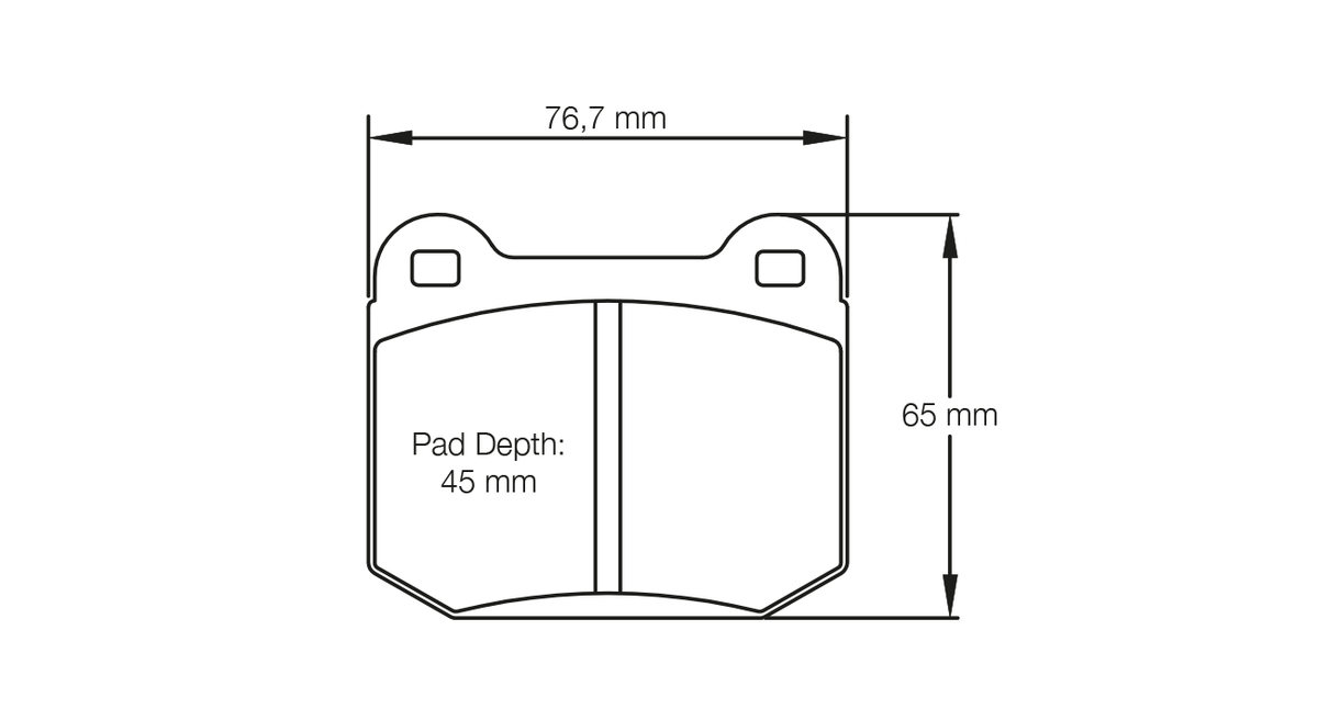 PAGID 1587-RS44 Brake Pads for (rear) MITSUBISHI EVO V -IX / SUBARU STI Photo-0