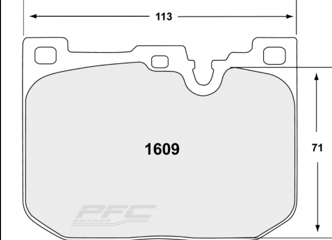 PFC 1609.10 1609 Front Brake Pads Z-RATED for BMW M2 (F87) / M3 (F80) / M4 (F82/F83) 2014-2020 Photo-0