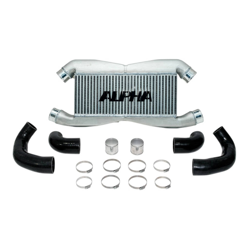 AMS ALP.07.09.0007-2 Front Mount Intercooler for Stock IC Piping (with logo) for NISSAN R35 GT-R Photo-1
