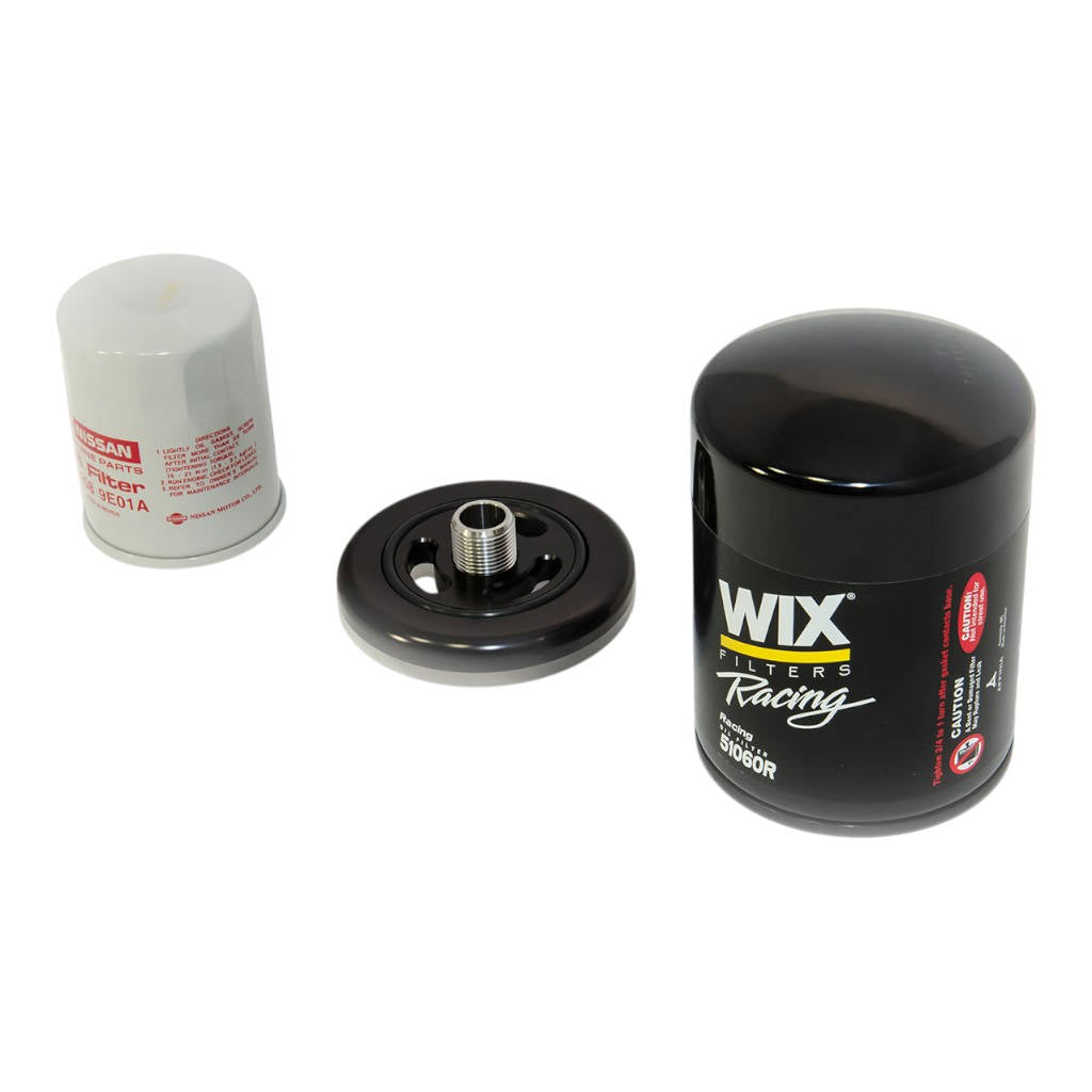 AMS ALP.07.04.0028-2 CNC Billet Oil Filter Adapter for NISSAN GT-R (R35) Photo-1